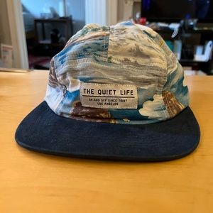 The quiet life outdoors print five panel hat